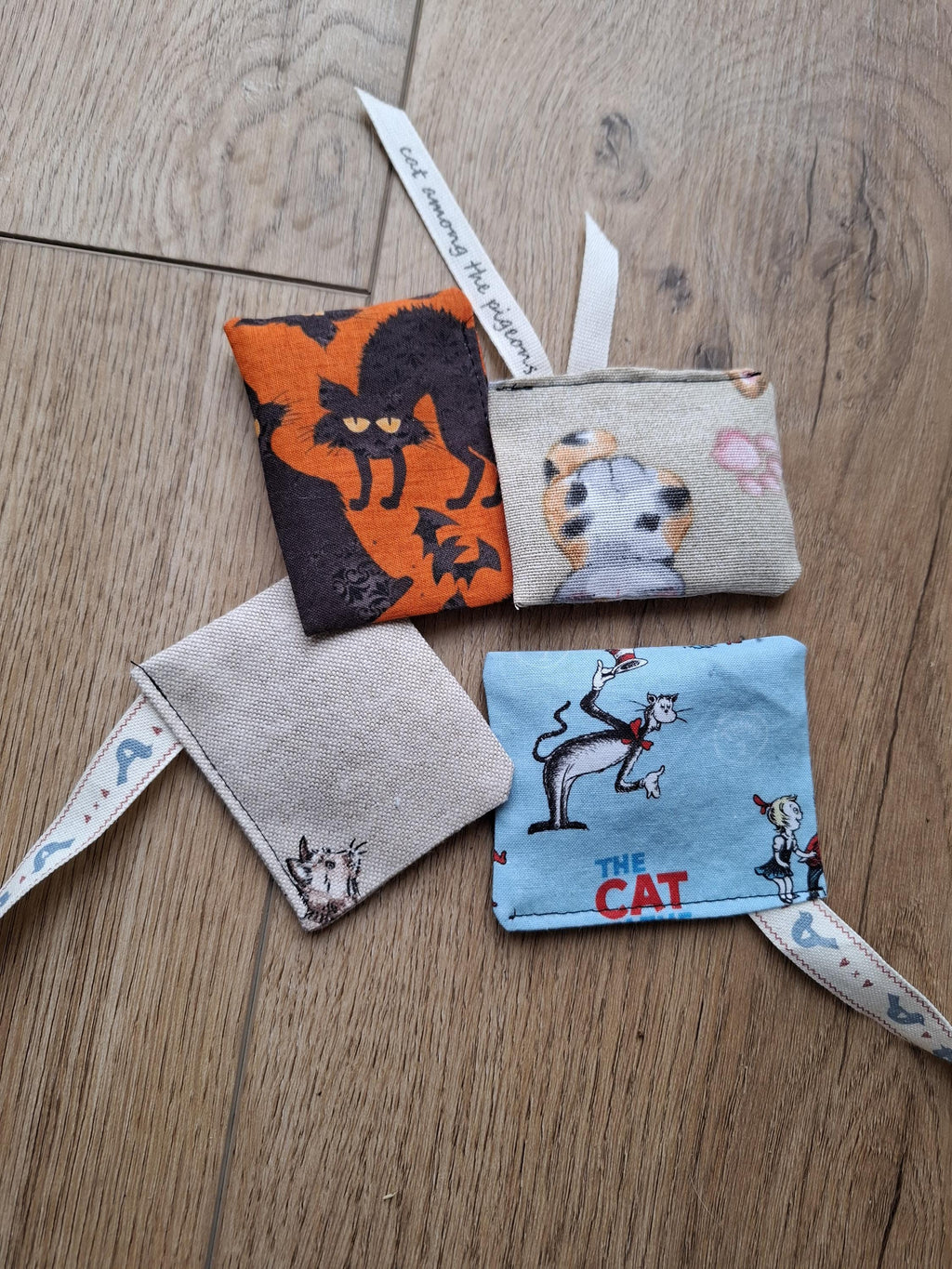 Terry's teabags Set of 4 catnip pouches