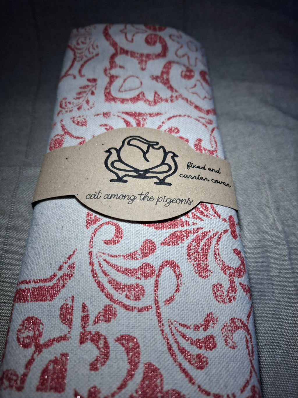 Cat carrier cover cotton/linen fabric