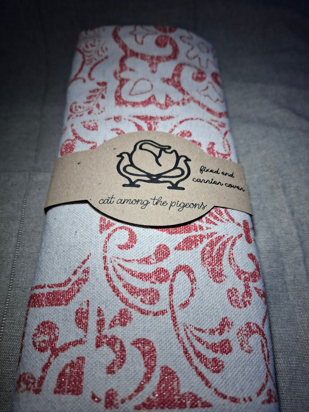 Cat carrier cover cotton/linen fabric