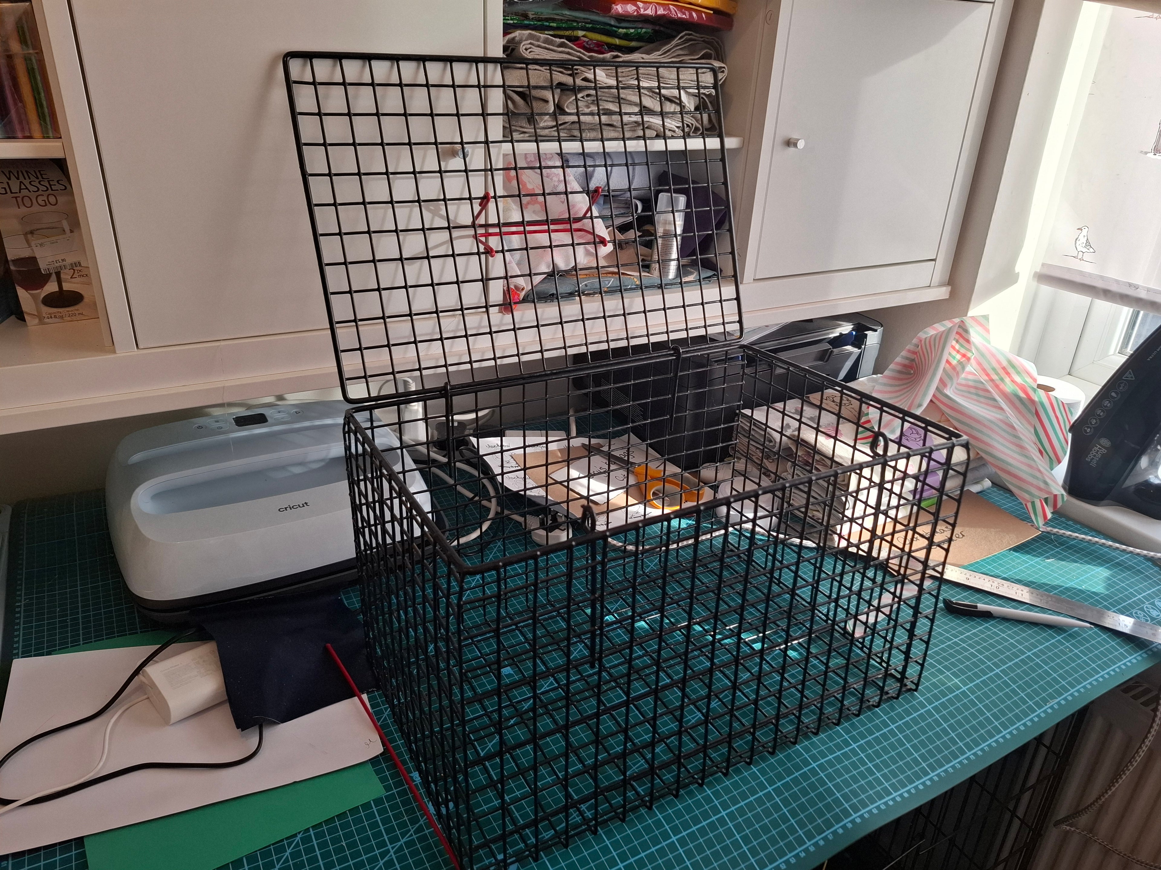 Wire mesh carrier and cover